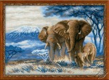 The Elephants In The Savannah