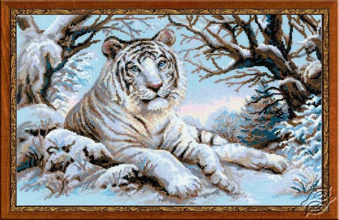 Tiger cross stitch pattern chef creatures animals counted illustraition dailycrossstitch