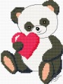 Panda With Valentine's Day Card