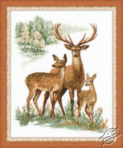 CROSS STITCH KITS RIOLIS Cross Stitch Kits Animals Deer Cross stitch kits