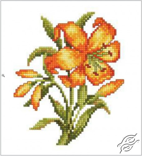 CROSS STITCH KITS RTO Cross Stitch Kits Flowers Yellow Lily Wolf head by accalia wall hanging