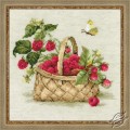 Basket with Raspberries