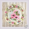 Plate with Pink Poppies