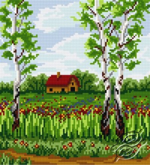 FREE PATTERNS - Cities & Landscapes - Birch In Spring - Gvello Stitch