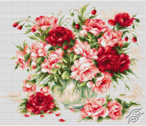 CROSS STITCH KITS LUCAS Flowers Gvello Stitch