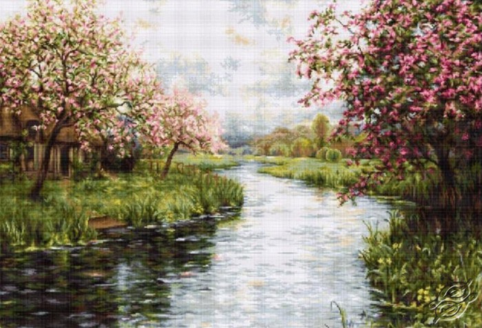 cross stitch kits luca s cities landscapes spring embroidery needle chart