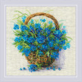 Forget Me Nots in a Basket